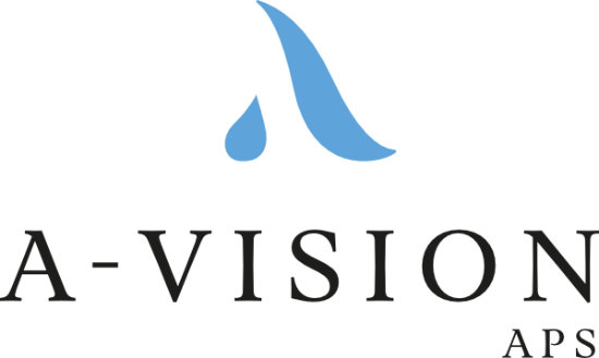 A-Vision ApS primær logo sort tekst A-Vision ApS